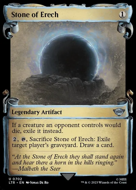 Pierre d'Erech, carte Magic LTR 702 — extension Le Seigneur des Anneaux : chroniques de la Terre du Milieu