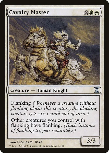 Cavalry Master, Magic card TSP 6 — Time Spiral set