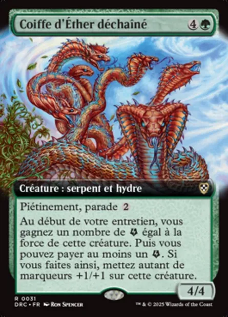 Coiffe d'Éther déchaîné, carte Magic DRC 31 — extension Aetherdrift Commander