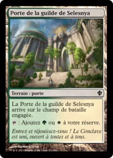 Porte de la guilde de Selesnya, carte Magic C13 321 — extension Commander 2013
