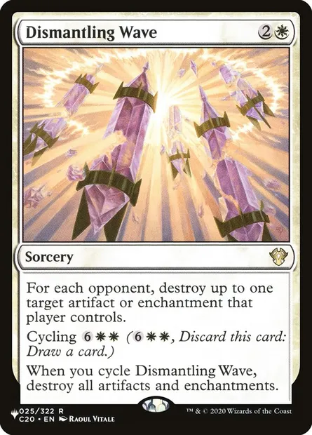 Dismantling Wave, Magic card PLST C20-25 — The List set