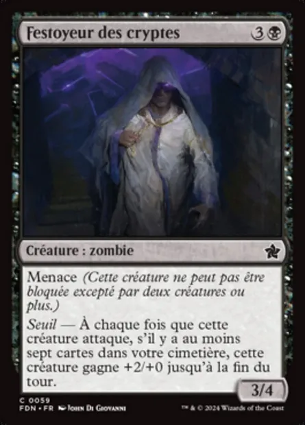 Festoyeur des cryptes, carte Magic FDN 59 — extension Foundations