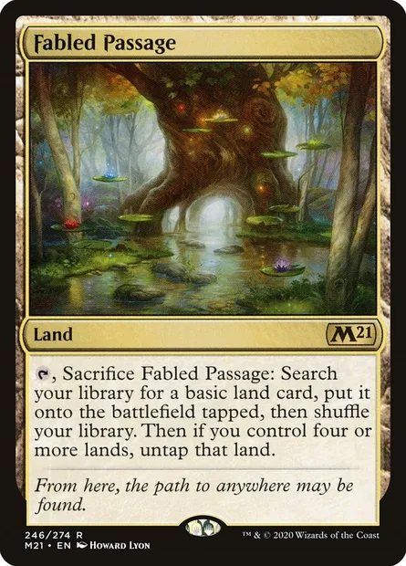 Fabled Passage, Magic card M21 246 — Core Set 2021 set