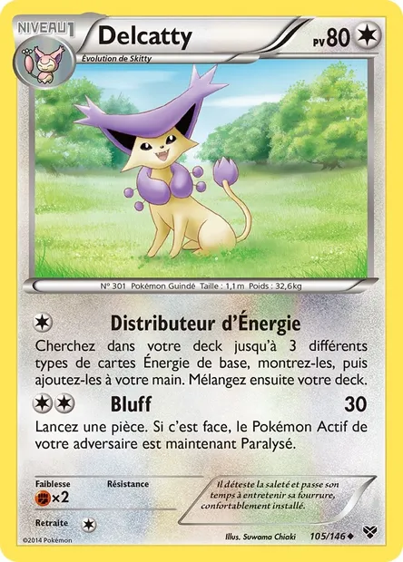 Delcatty, carte Pokémon XY 105 — extension XY