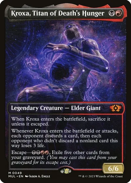 Kroxa, Titan of Death's Hunger, Magic card MUL 49 — Multiverse Legends set
