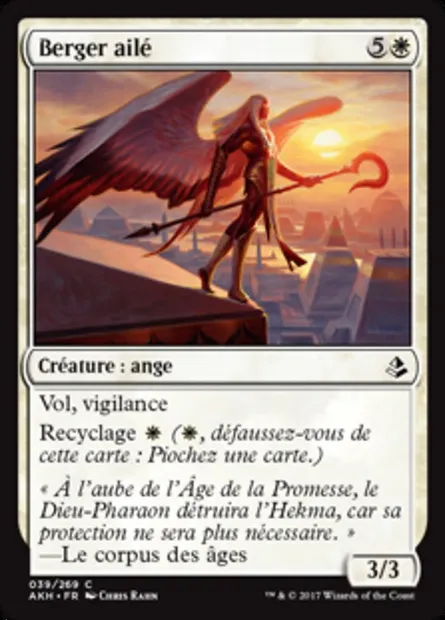 Berger ailé, carte Magic AKH 39 — extension Amonkhet