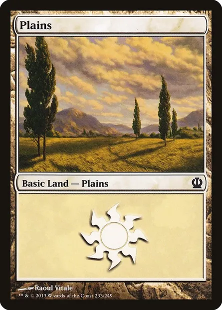 Plains, Magic card THS 233 — Theros set