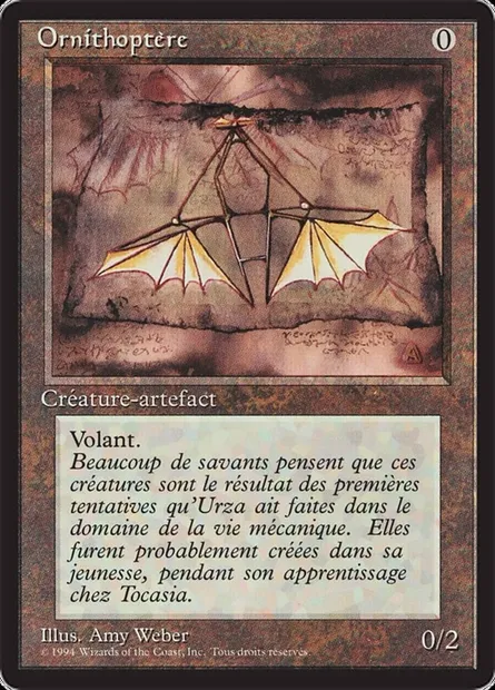 Ornithopter, Magic card FBB 270 — Foreign Black Border set