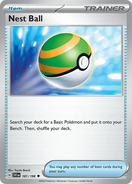Nest Ball, Pokémon card SVI 181 — Scarlet & Violet set
