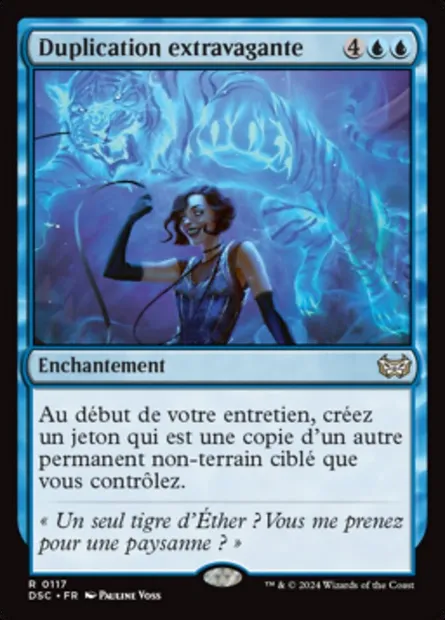 Duplication extravagante, carte Magic DSC 117 — extension Duskmourn: House of Horror Commander