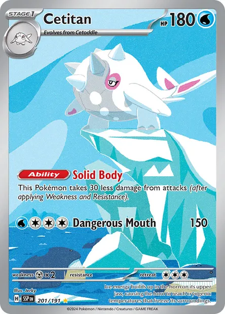 Cetitan, Pokémon card SSP 201 — Surging Sparks set