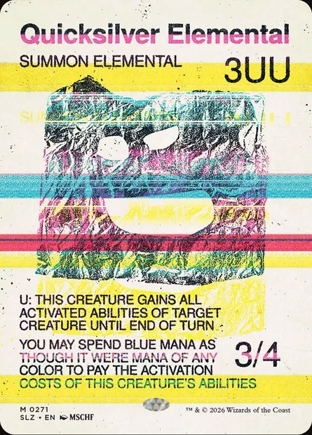 Quicksilver Elemental, Magic card SLZ 271 — The Zeta Set set