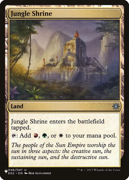 Jungle Shrine, Magic card PLST E02-46 — The List set