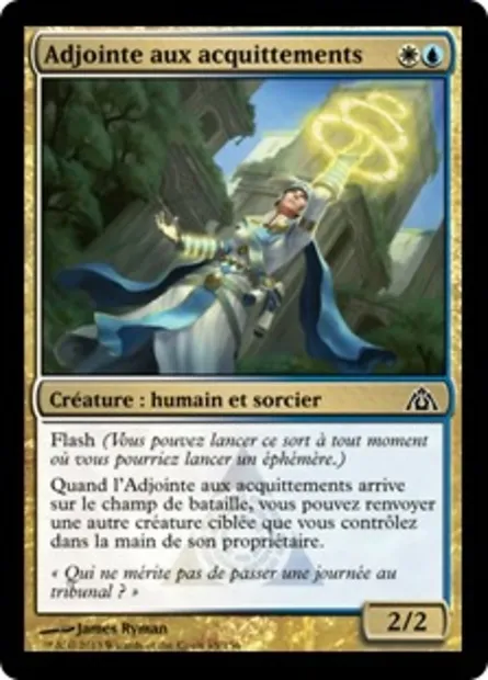 Adjointe aux acquittements, carte Magic DGM 65 — extension Le labyrinthe du dragon