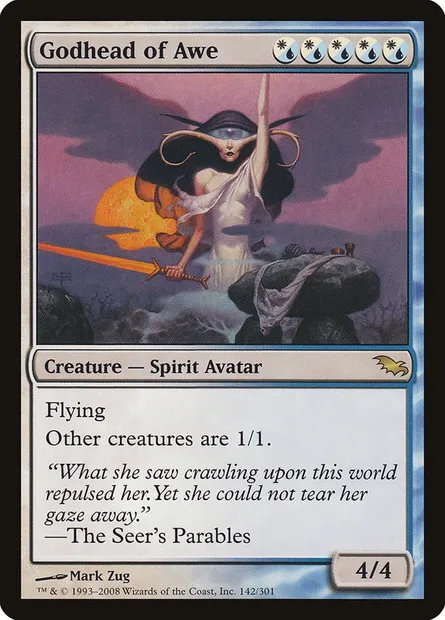 Godhead of Awe, Magic card SHM 142 — Shadowmoor set