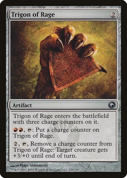 Trigon of Rage, Magic card SOM 216 — Scars of Mirrodin set
