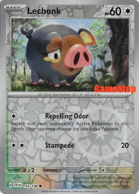 Lechonk, Pokémon card RET 154 — Retail Exclusive Promos set