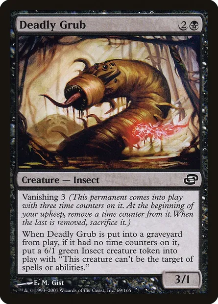 Deadly Grub, Magic card PLC 69 — Planar Chaos set