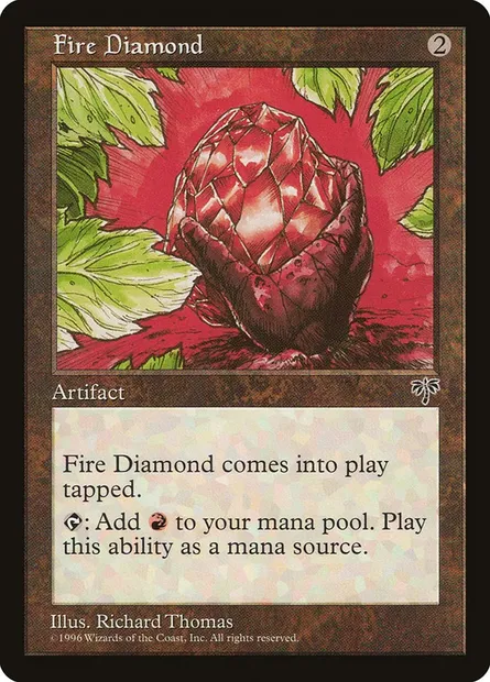 Diamant du feu, carte Magic MIR 302 — extension Mirage