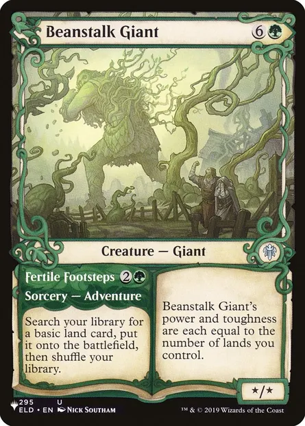 Géant de tige de haricot // Pas fertiles, carte Magic PLST ELD-295 — extension The List