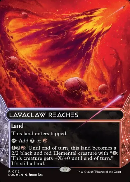 Lavaclaw Reaches, Magic card EOS 112 — Edge of Eternities: Stellar Sights set