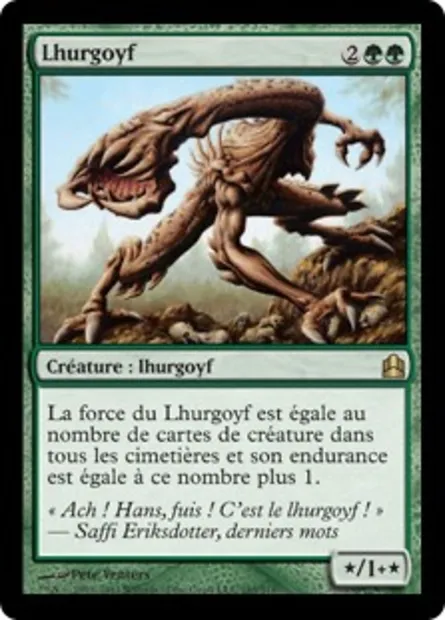 lhurgoyf, carte Magic CMD 165 — extension Commander 2011