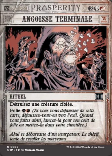 Angoisse terminale, carte Magic OTP 55 — extension Breaking News