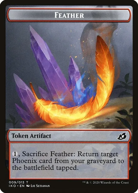 Feather, Magic card TIKO 9 — Ikoria: Lair of Behemoths Tokens set
