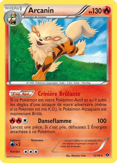 Arcanin, carte Pokémon NXD 12 — extension Destinées Futures