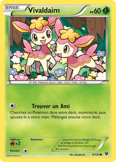 Vivaldaim, carte Pokémon FCO 8 — extension Impact des Destins