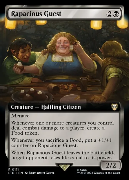 Rapacious Guest, Magic card LTC 111 — Tales of Middle-earth Commander set