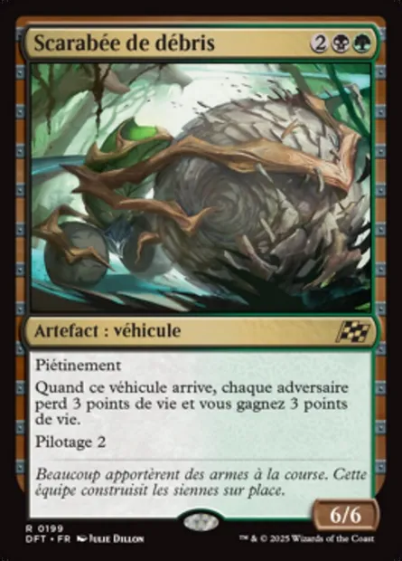 Scarabée de débris, carte Magic DFT 199 — extension Aetherdrift