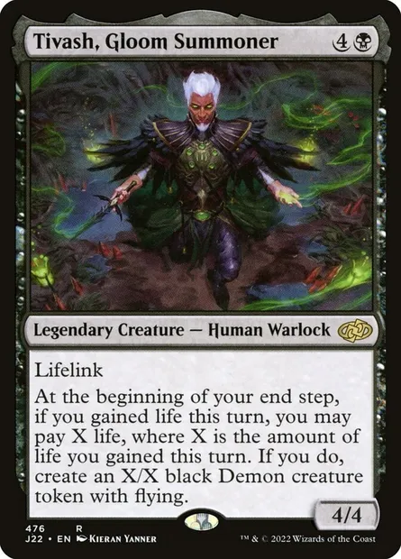 Tivash, Gloom Summoner, Magic card J22 476 — Jumpstart 2022 set