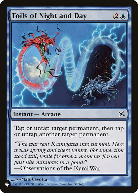 Toils of Night and Day, Magic card PLST BOK-57 — The List set