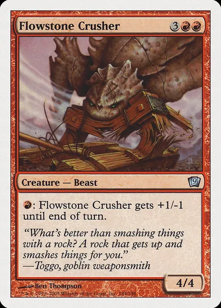 Flowstone Crusher, Magic card 9ED 184 — Ninth Edition set