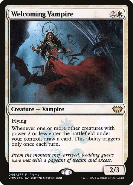 Welcoming Vampire, Magic card PVOW 46★ — Innistrad: Crimson Vow Promos set