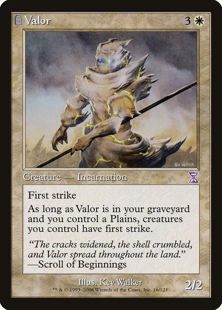 Valor, Magic card TSB 16 — Time Spiral Timeshifted set