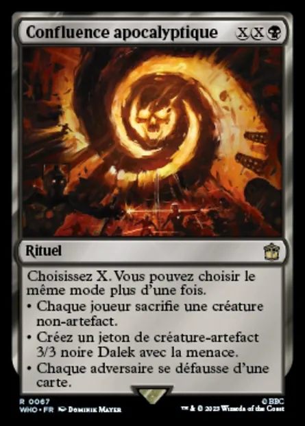 Confluence apocalyptique, carte Magic WHO 67 — extension Doctor Who