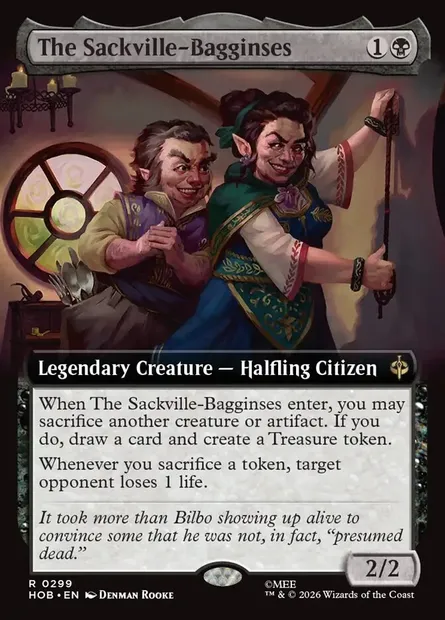 The Sackville-Bagginses, Magic card HOB 299 — The Hobbit set