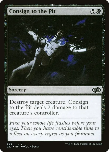 Consign to the Pit, Magic card J22 388 — Jumpstart 2022 set