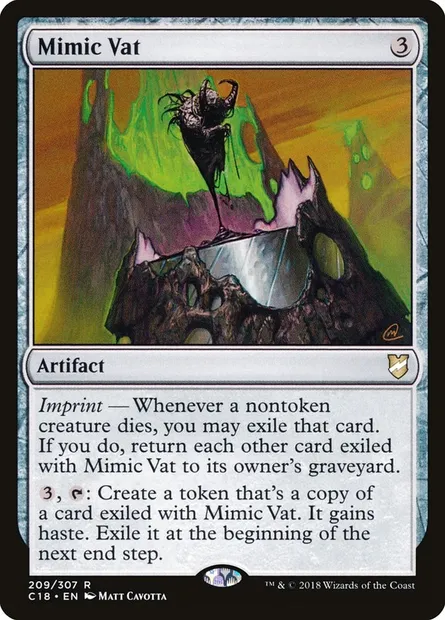 Mimic Vat, Magic card C18 209 — Commander 2018 set