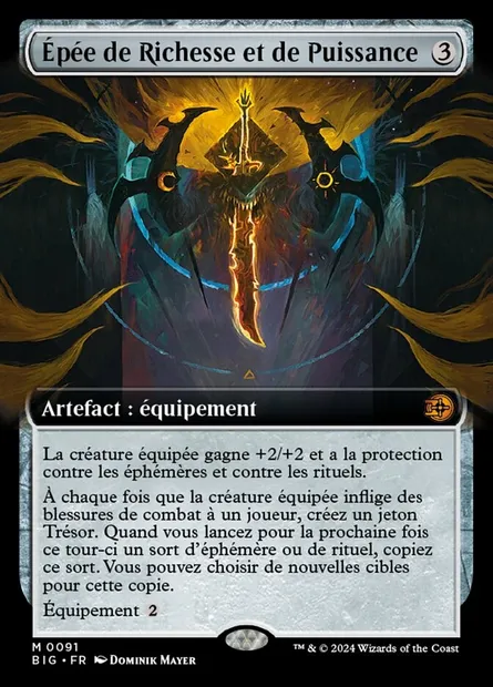 Épée de Richesse et de Puissance, carte Magic BIG 91 — extension The Big Score