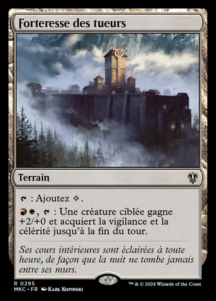 Forteresse des tueurs, carte Magic MKC 295 — extension Murders at Karlov Manor Commander