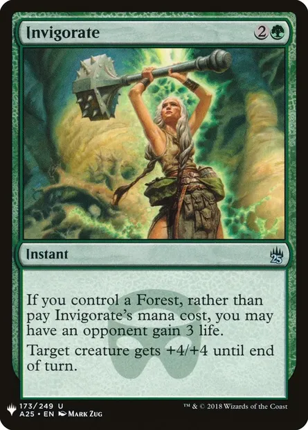 Invigorate, Magic card PLST A25-173 — The List set