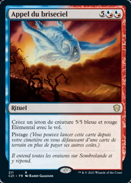 Appel du briseciel, carte Magic C21 211 — extension Commander 2021