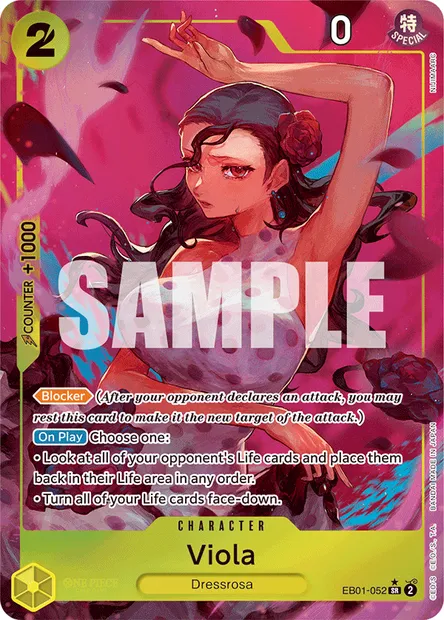 Viola, One Piece card EB01-052 — MEMORIAL COLLECTION set