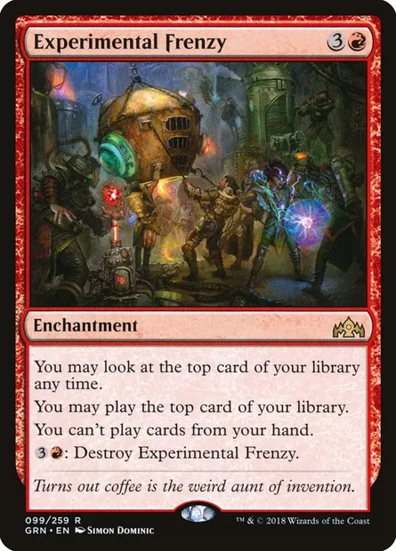 Experimental Frenzy, Magic card GRN 99 — Guilds of Ravnica set