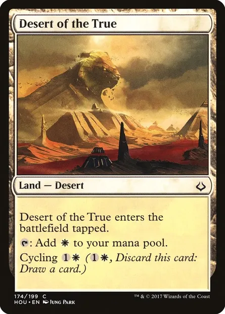 Desert of the True, Magic card HOU 174 — Hour of Devastation set