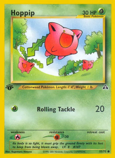 Hoppip, Pokémon card ND 55 — Neo Discovery set