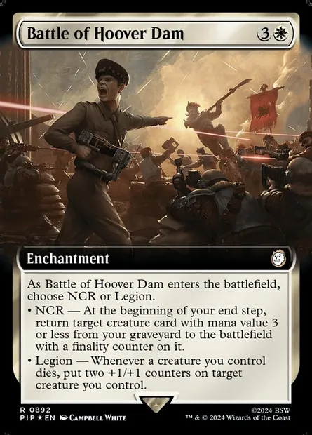 Battle of Hoover Dam, Magic card PIP 892 — Fallout set